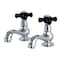 Kingston Brass KS1101PKX Basin Tap Faucet W/ Cross Handle, Polished Chrome KS1101PKX - alternate 1